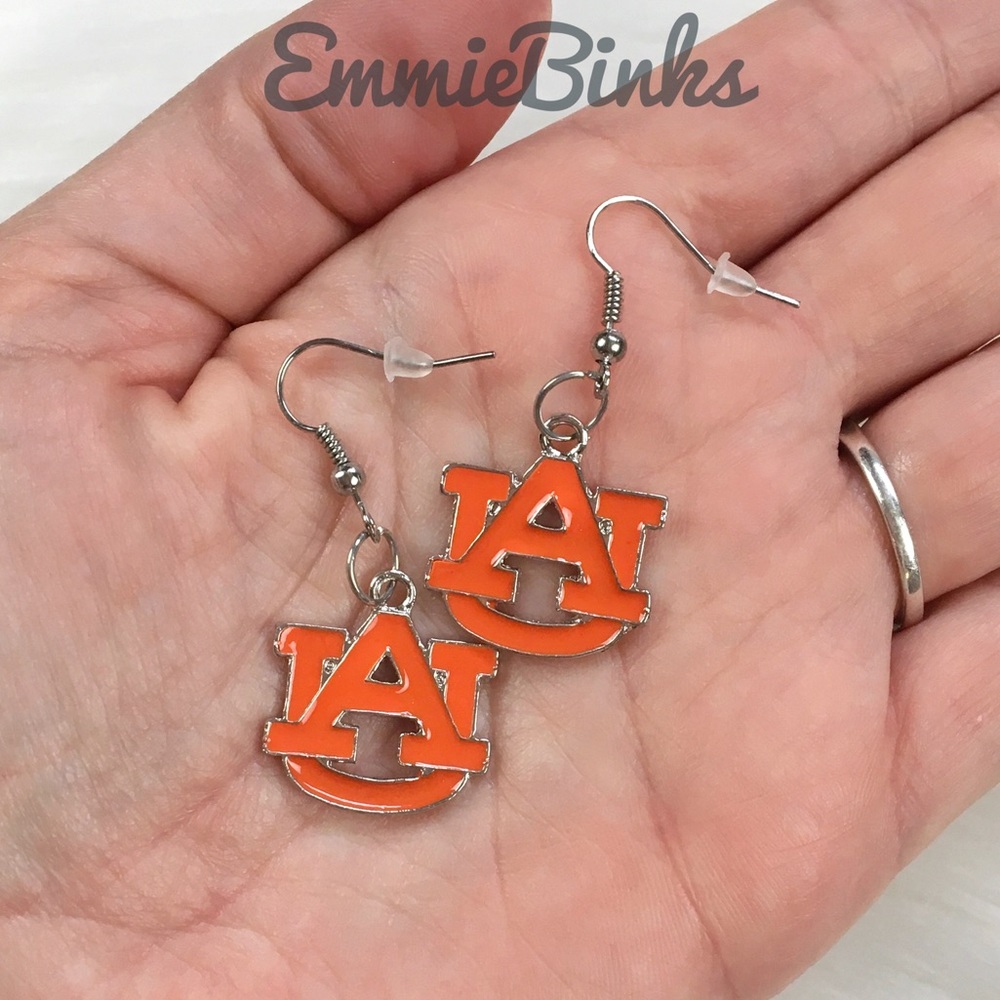 NWT Auburn Tigers Jewelry ~ Set of Auburn University Drop Dangle Earrings - Picture 6 of 13